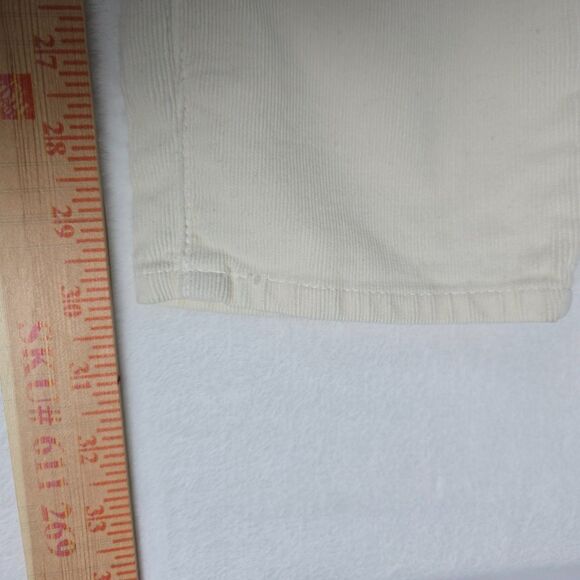 AG Adriano Goldschmied Prima Cigarette Leg Women’s Ivory Corduroy Pants Size 27 - Picture 10 of 13